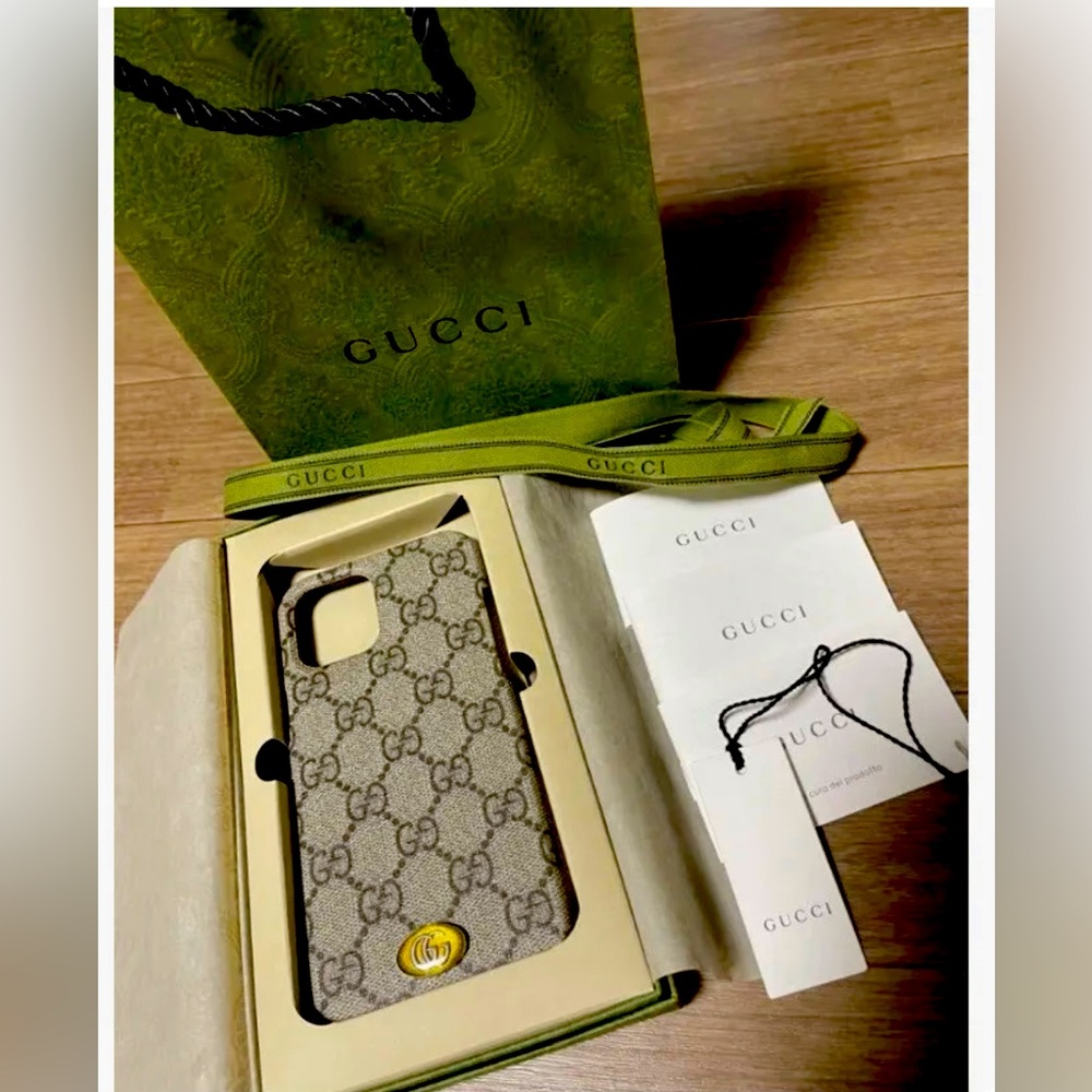 Authentic GUCC iPhone 12 Pro Max GG Supreme Ophidia Designer Smartphone Case